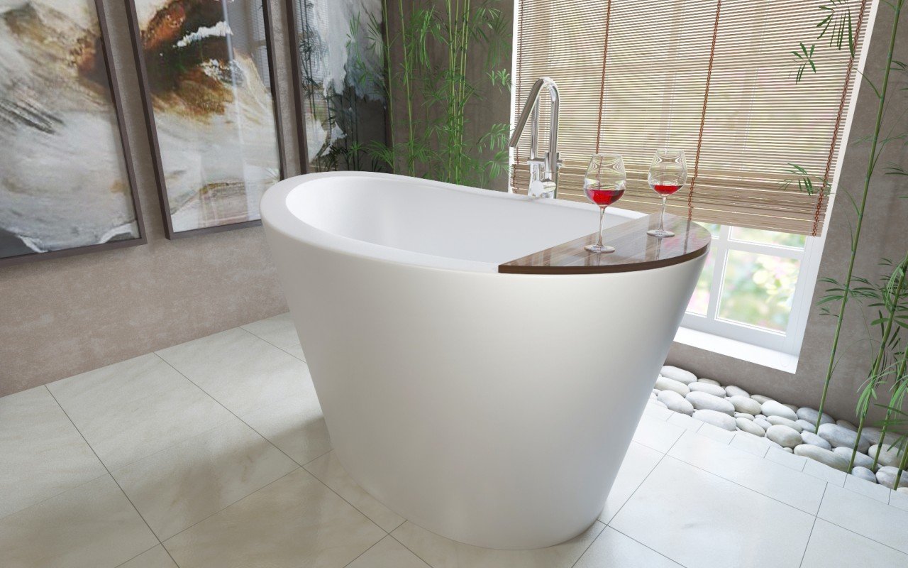 Aquatica True Ofuro Waterproof American Walnut Bathtub Tray picture № 0